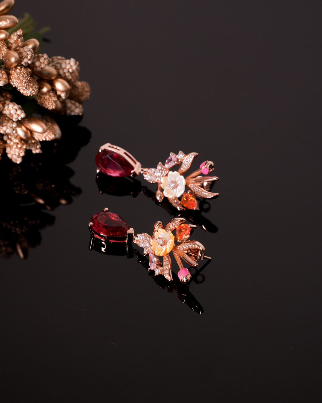 Kyra Crimson Bloom Drops