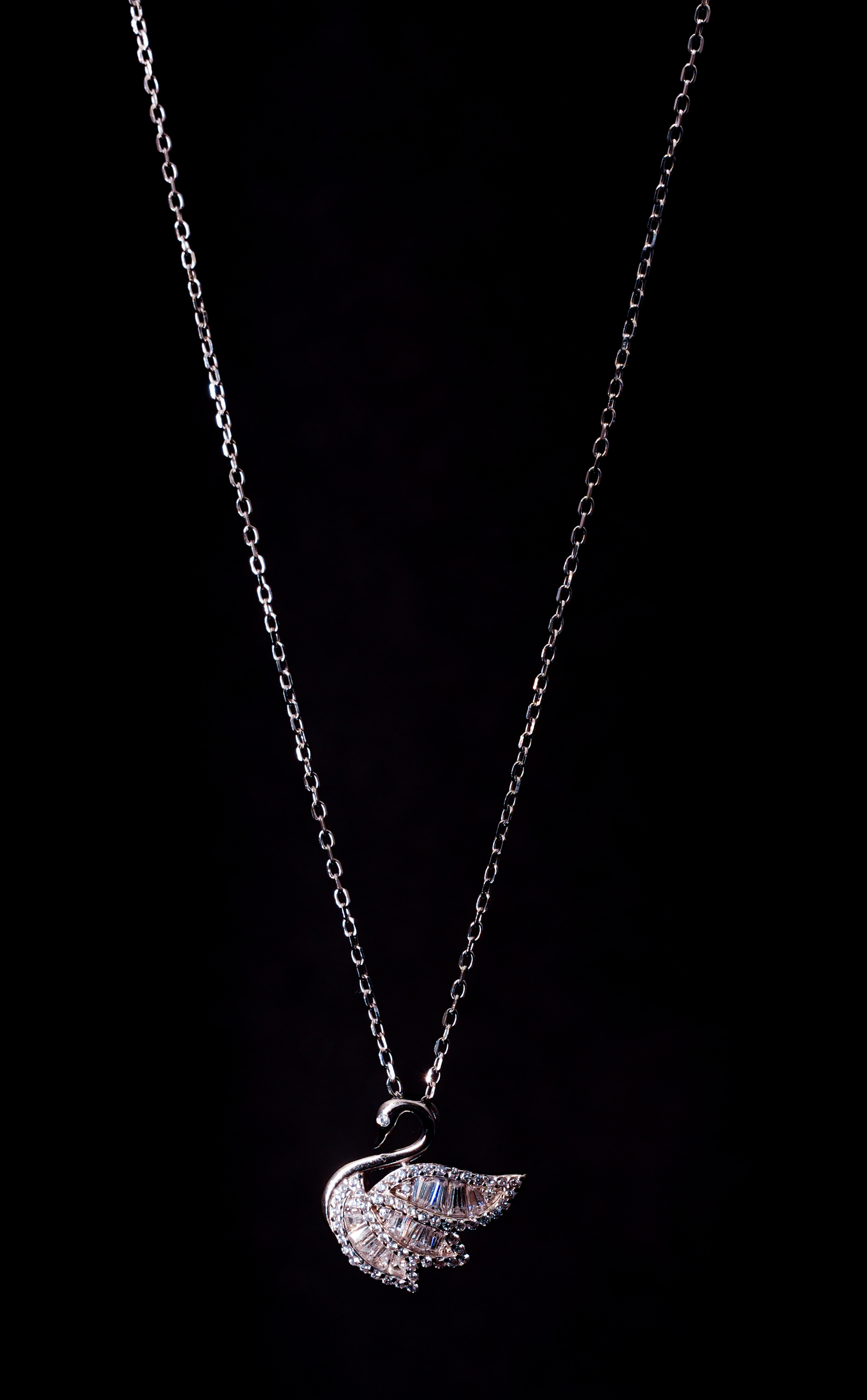 The Majestic Swan Pavé Necklace