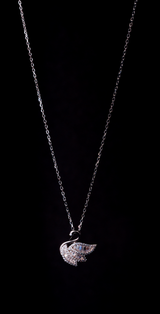 The Majestic Swan Pavé Necklace