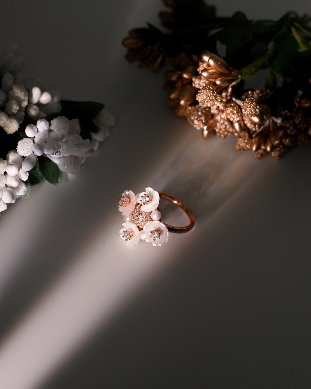 Kyra Ivory Bloom Ring